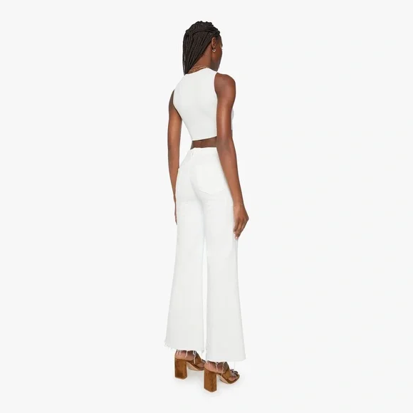 Mother Jeans The Roller Fray White NWT size 29 - Picture 2 of 8